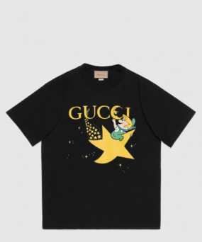 구찌 플라워 코튼 톱