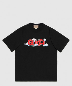 구찌 로고 프린트 반팔