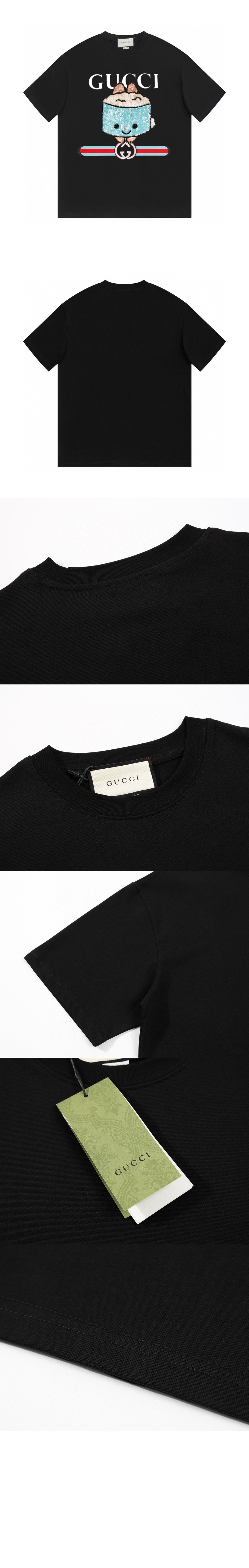 구찌 플라워 코튼 톱