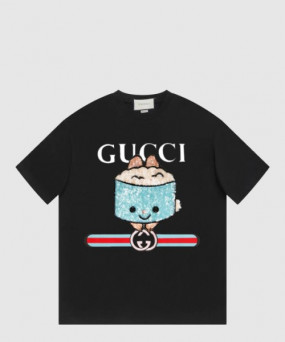 구찌 플라워 코튼 톱