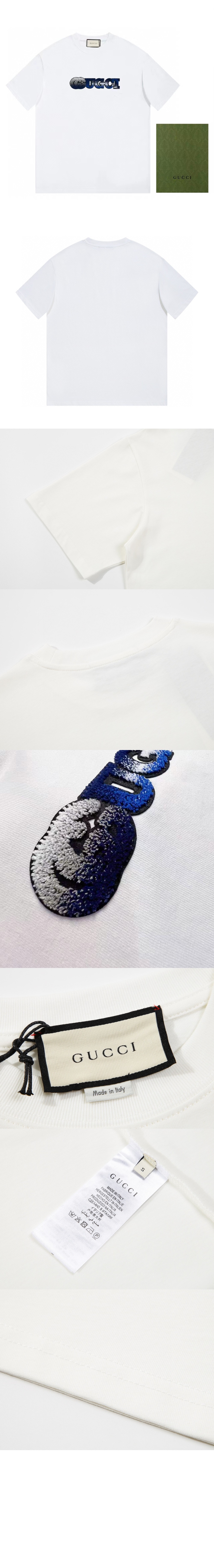 구찌 로고 프린트 반팔