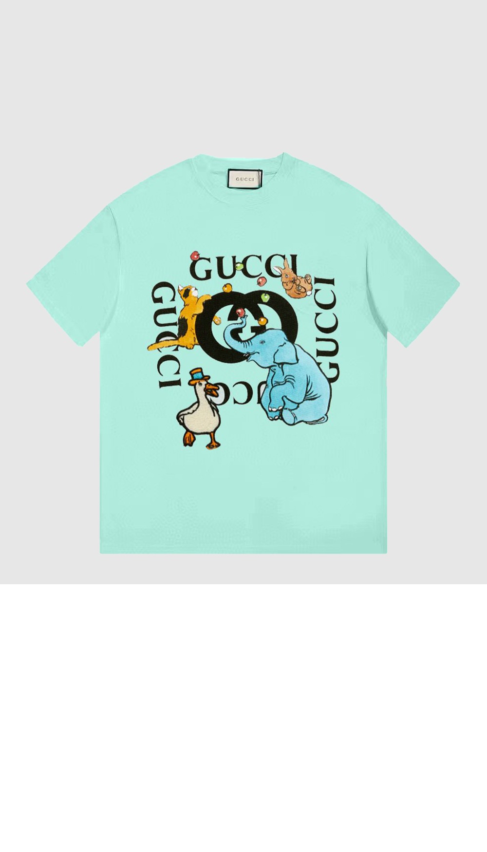 구찌 로고 프린트 반팔