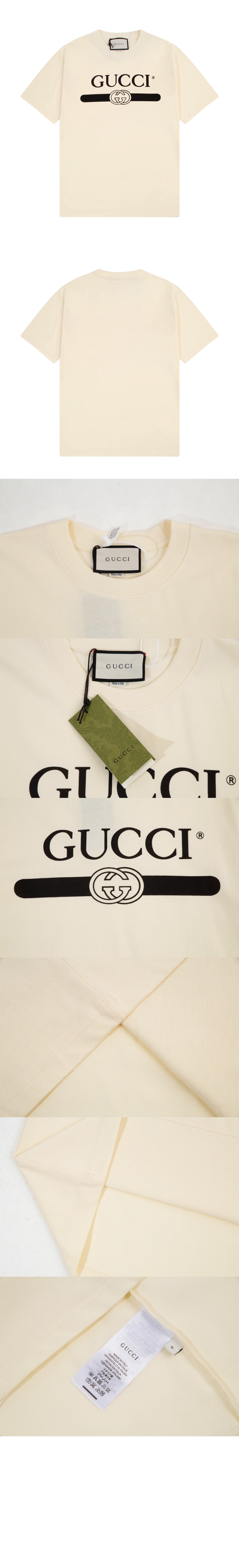 구찌 로고 프린트 반팔