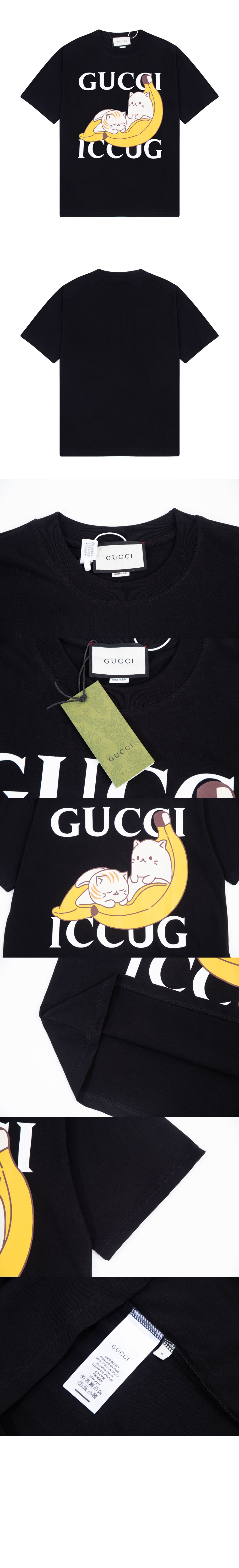 구찌 플라워 코튼 톱