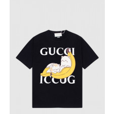 구찌 플라워 코튼 톱