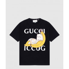 구찌 플라워 코튼 톱