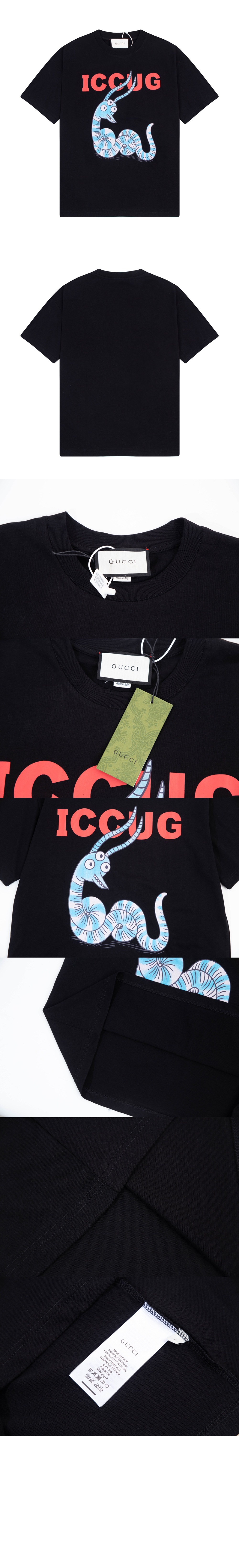 구찌 플라워 코튼 톱