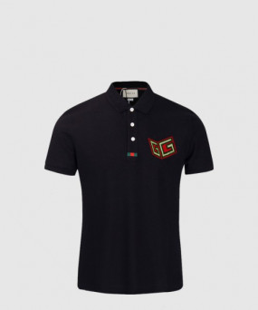 구찌 면 폴로 셔츠
