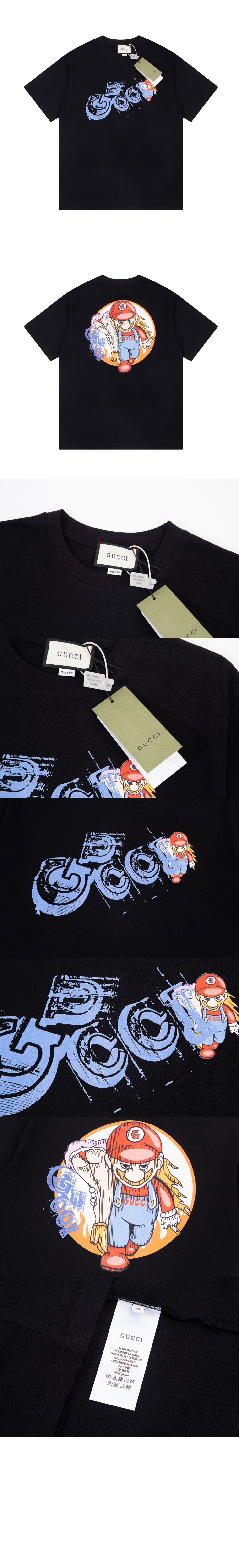 구찌 플라워 코튼 톱