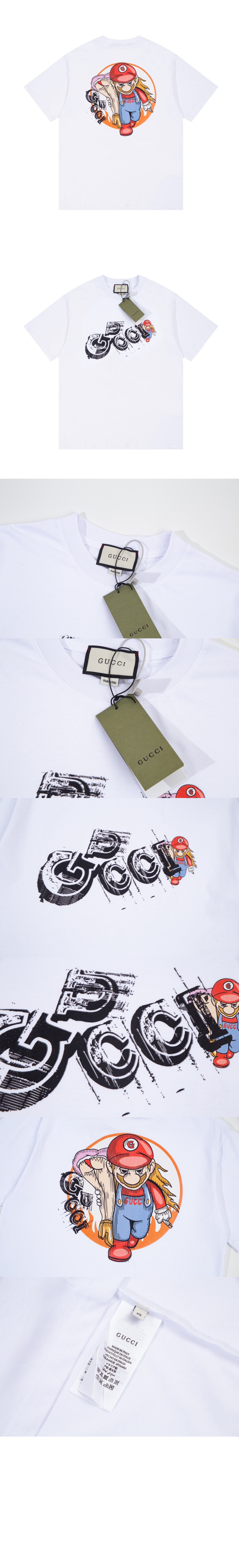 구찌 플라워 코튼 톱