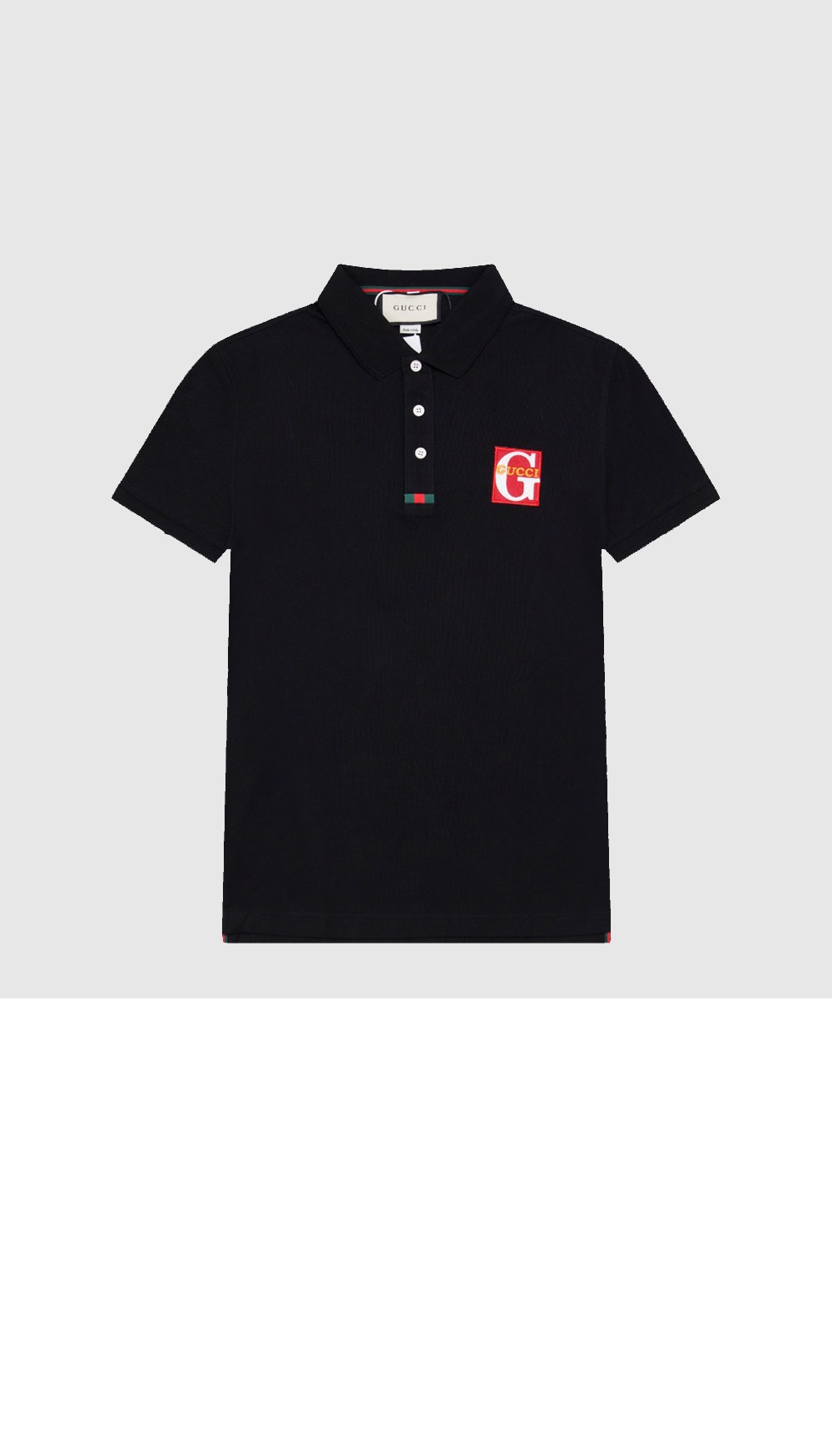 구찌 면 폴로 셔츠