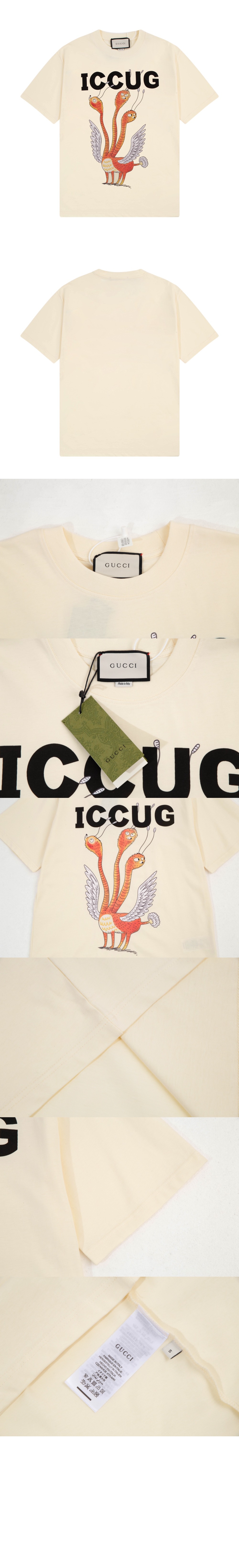 구찌 플라워 코튼 톱