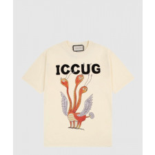 구찌 플라워 코튼 톱