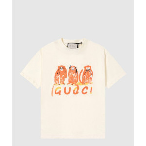 구찌 플라워 코튼 톱