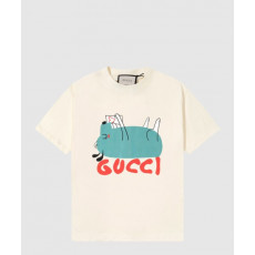 구찌 프린트 면 티셔츠