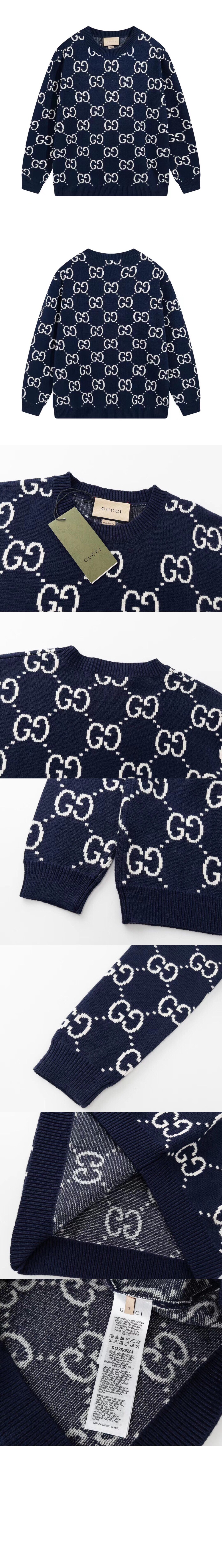 구찌 플라워 코튼 톱