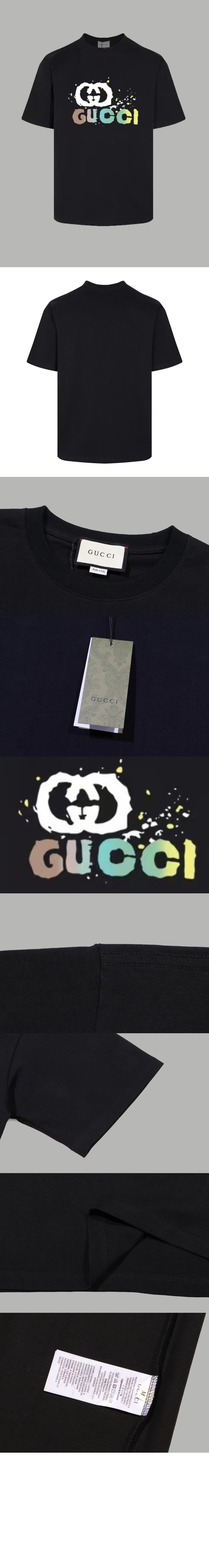 구찌 로고 프린트 반팔