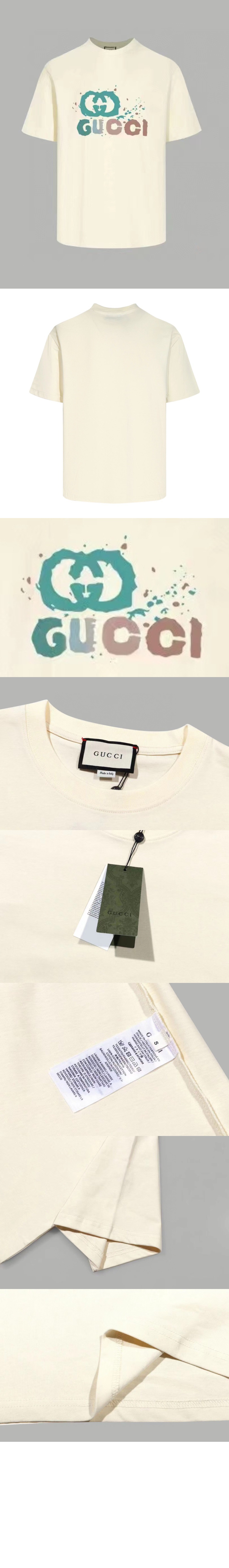 구찌 로고 프린트 반팔