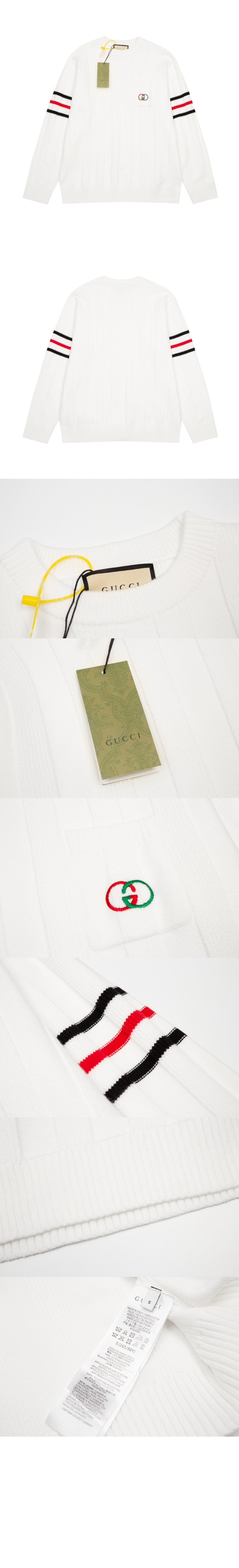 구찌 면 티셔츠