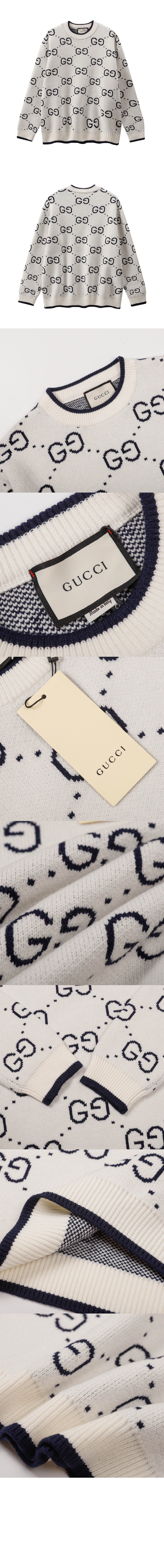 구찌 플라워 코튼 톱