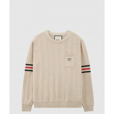 구찌 로고 니트 톱