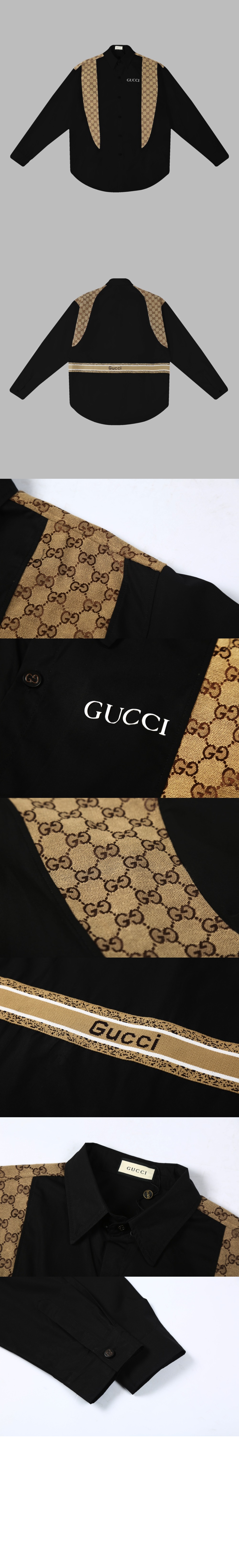 구찌 면 티셔츠