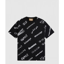 구찌 로고 프린트 반팔