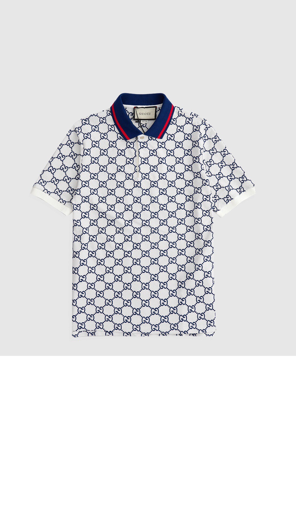 구찌 면 폴로 셔츠