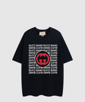 구찌 프린트 면 티셔츠