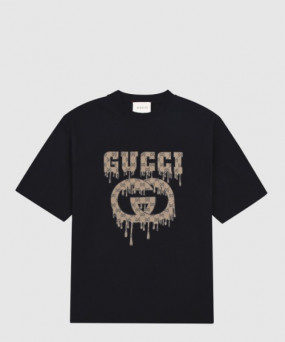 구찌 로고 프린트 반팔