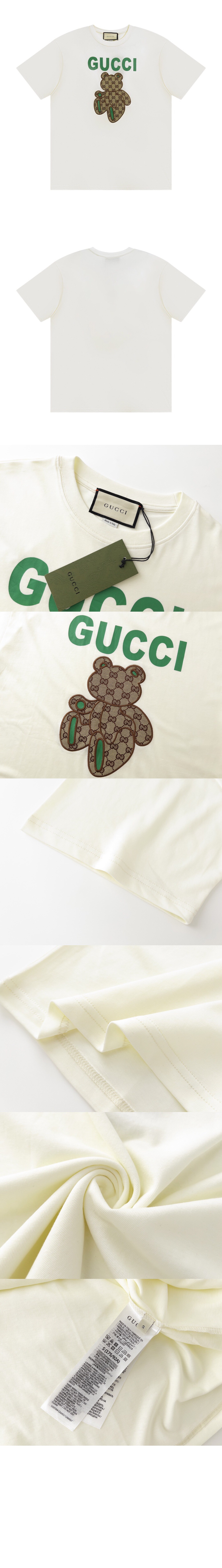 구찌 프린트 면 티셔츠