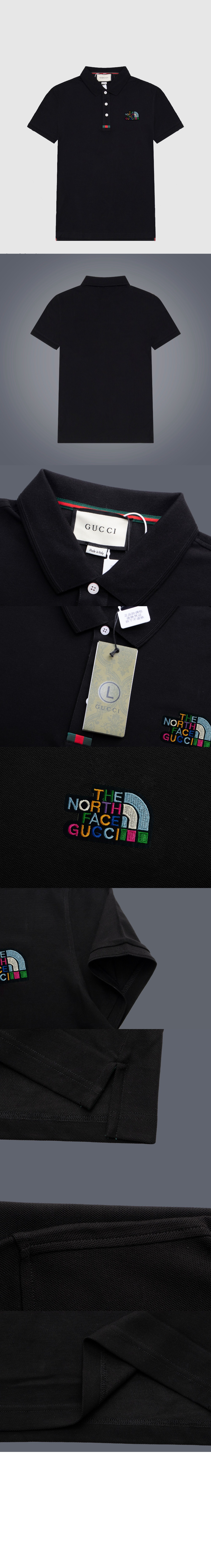 구찌 면 폴로 셔츠