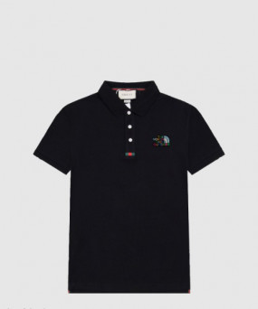 구찌 면 폴로 셔츠