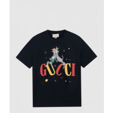 구찌 플라워 코튼 톱