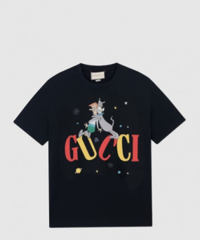 구찌 플라워 코튼 톱