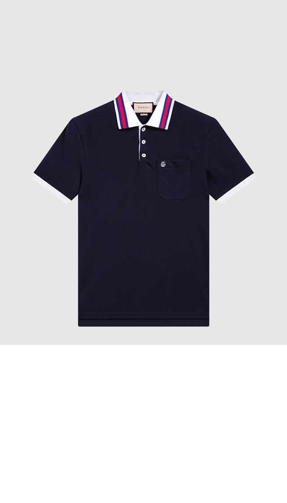 구찌 면 폴로 셔츠