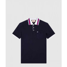 구찌 면 폴로 셔츠