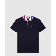 구찌 면 폴로 셔츠