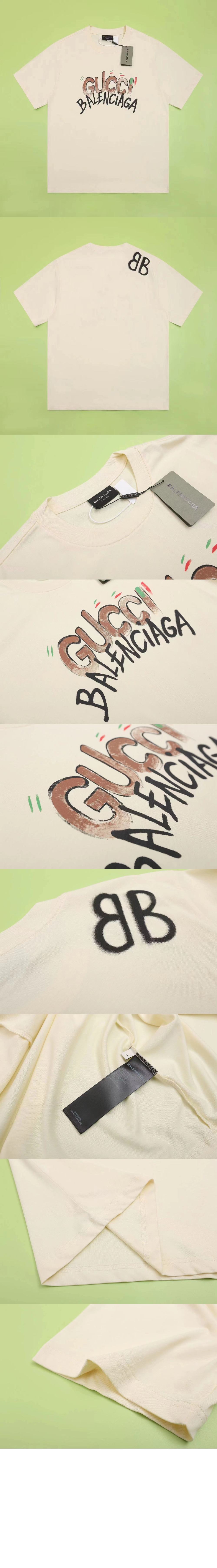 구찌 프린트 면 티셔츠