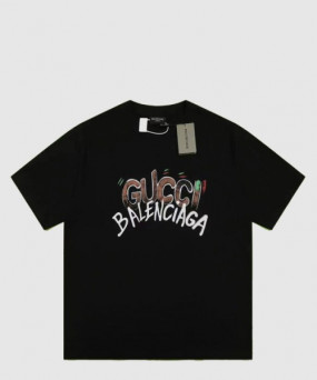 구찌 프린트 면 티셔츠