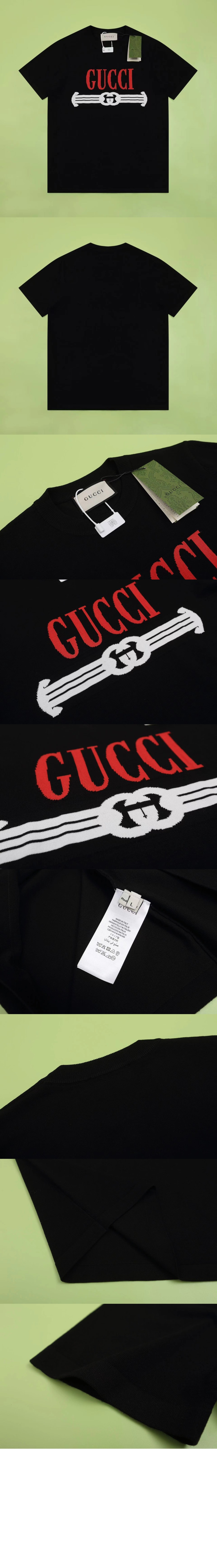 구찌 로고 프린트 반팔