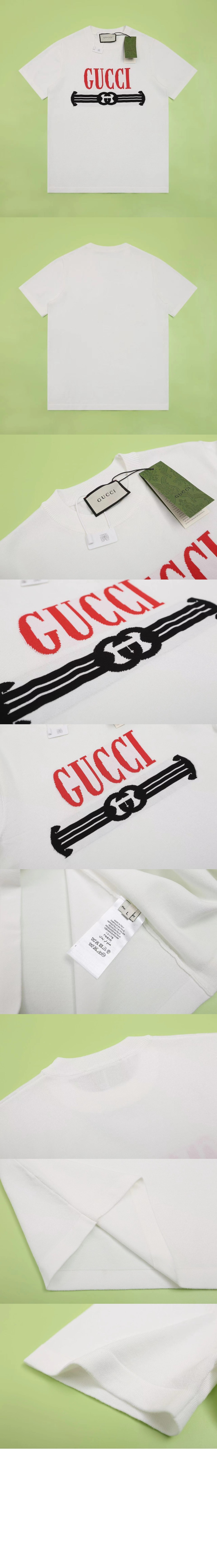 구찌 로고 프린트 반팔