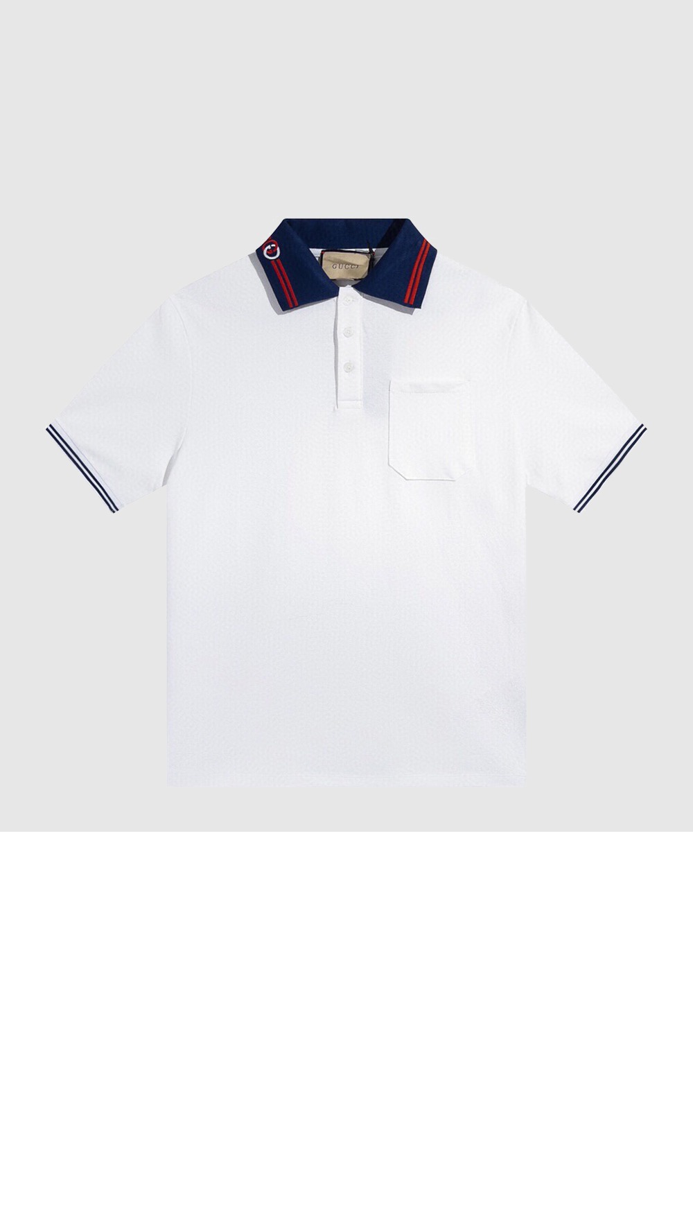 구찌 면 폴로 셔츠