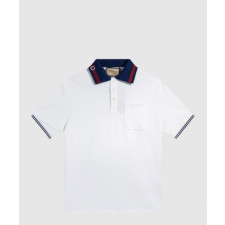 구찌 면 폴로 셔츠