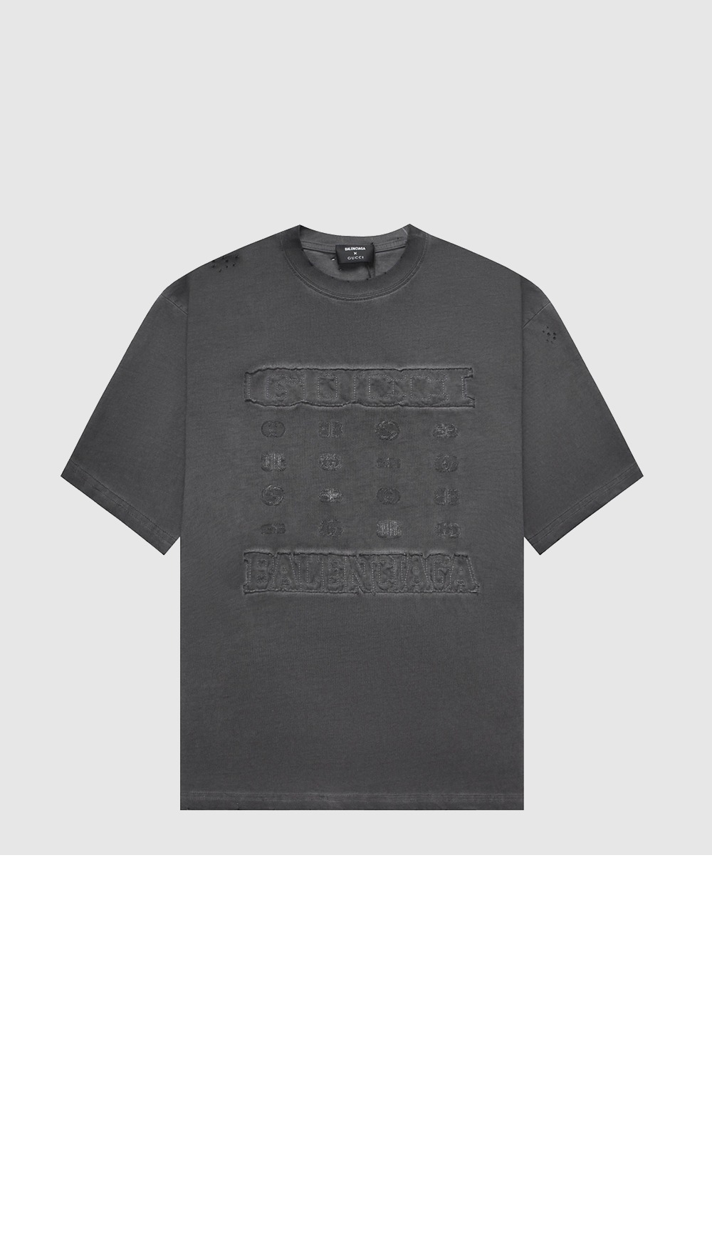 구찌 프린트 면 티셔츠