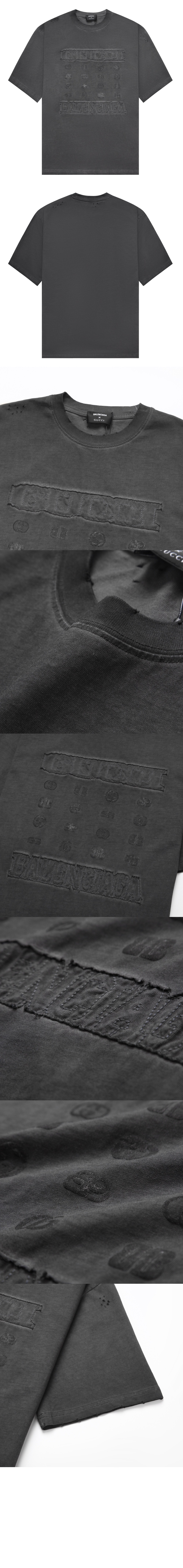 구찌 프린트 면 티셔츠