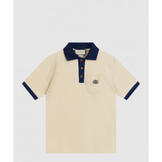 구찌 면 폴로 셔츠