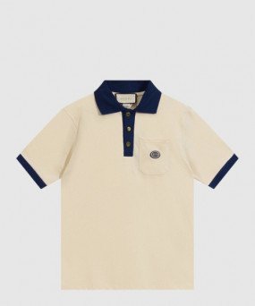 구찌 면 폴로 셔츠