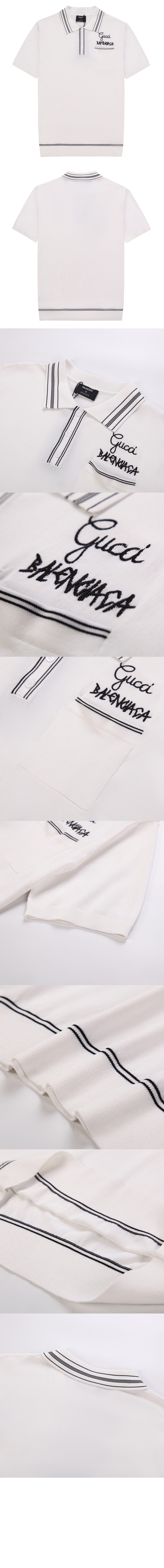 구찌 면 폴로 셔츠