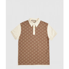 구찌 면 폴로 셔츠